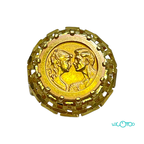 Anillo Oro CON MEDALLA