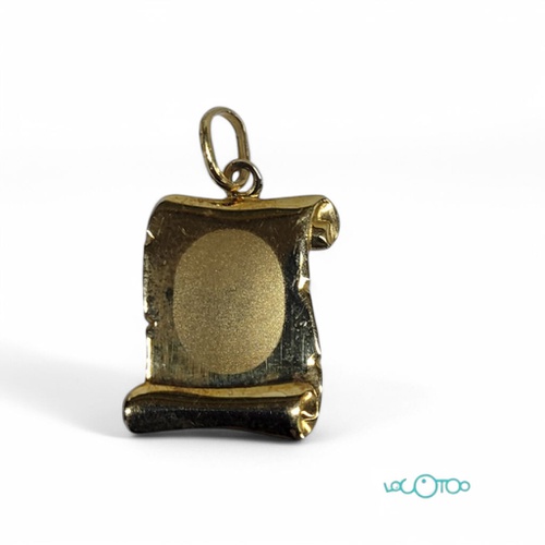 Colgante Oro pergamino