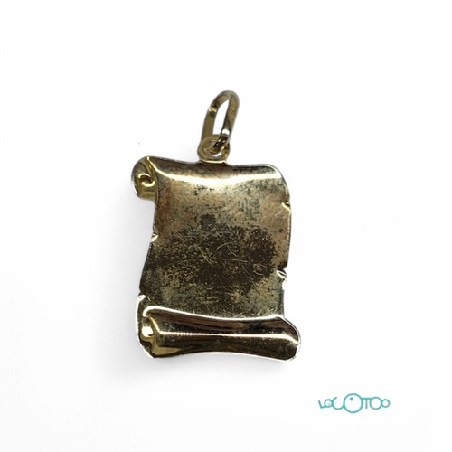 Colgante Oro pergamino