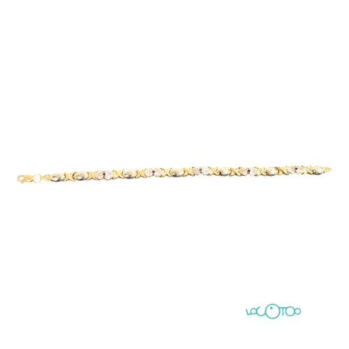 PULSERA DE ORO 18K CON PIEDRAS