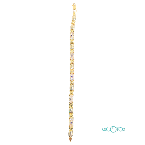 PULSERA DE ORO 18K CON PIEDRAS