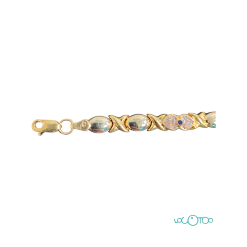 PULSERA DE ORO 18K CON PIEDRAS