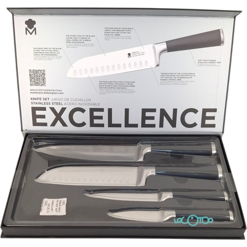 JUEGO DE CUCHILLOS MASTERPRO EXCELLENCE 
