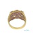 ANILLO ORO 18K CON 13 AMATISTAS Y 12 DIAMAN