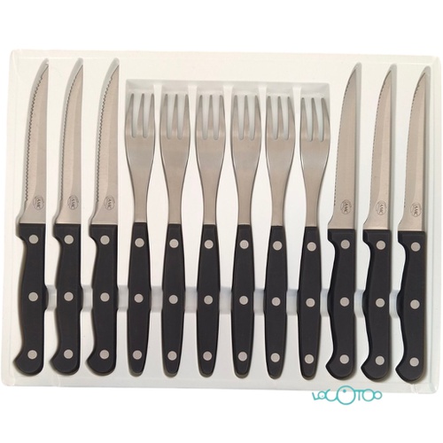 CUBERTERÍA AMC 6 CUCHILLOS + 6 TENEDORES