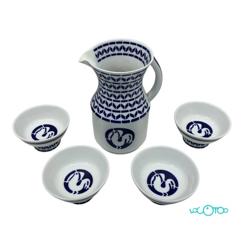 CERAMICA SARGADELOS JUEGO DE VINO (4 TAZAS)