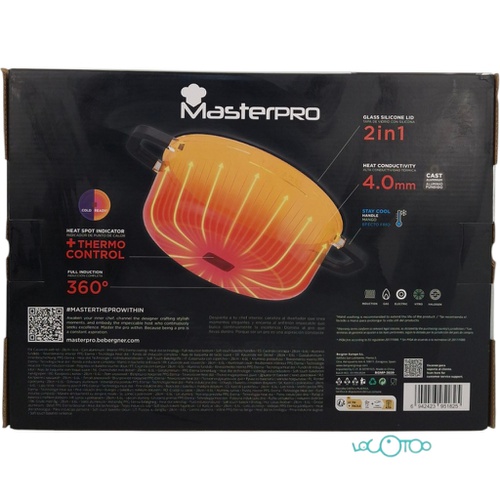 CACEROLA CON TAPA MASTERPRO EXCELLENCE 28 c