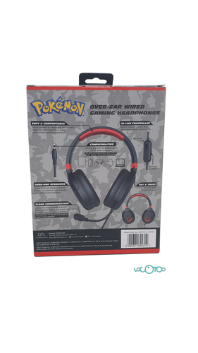 Auricular HIFI OTL POKEMON BLACK GAMING