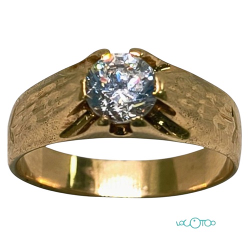 SOLITARIO ORO 18K. CON PIEDRA