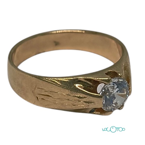 SOLITARIO ORO 18K. CON PIEDRA