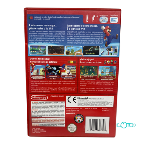 Videojuego NINTENDO WII NEW SUPER MARIO BRO