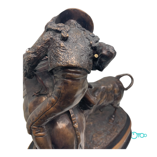 Coleccionismo J. CUEVAS ESCULTURA BRONCE PI