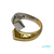 Anillo Oro 18Kt dos tonos 18mm