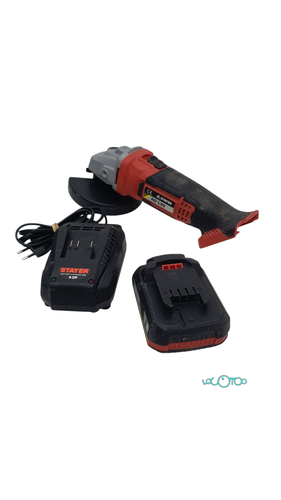 Amoladora Batería STAYER AG L20 18 V 2.0Ah 