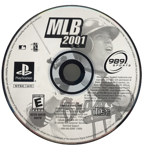 Videojuego SONY PS1 MLB 2001 Playstation 1