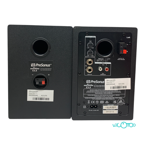 Altavoces HIFI PRESONUS E3.5 No Entrada RCA