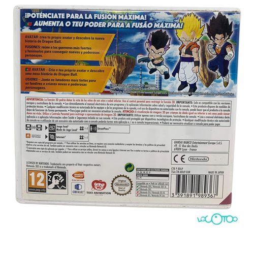 Videojuego NINTENDO 3DS DRAGON BALL FUSIONS