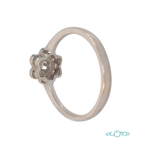 ANILLO DE ORO BLANCO DE 18K
