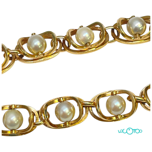 Pulsera Oro CON PERLAS
