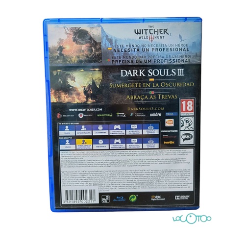 THE WITCHER 3 WILD HUNT + DARK SOULS 3 SONY