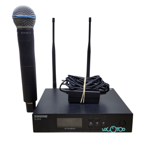 EQUIPO MICROFONO SHURE QLXD4 + BETA 58A 