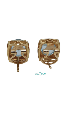 Pendientes Oro PENDIENTES PIEDRA AZUL