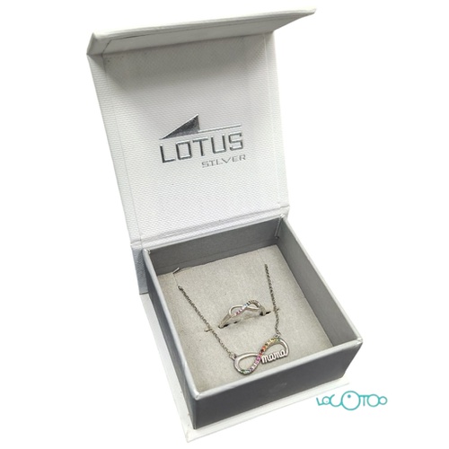 LOTUS CONJUNTO ANILLO Y CADENA MAMA
