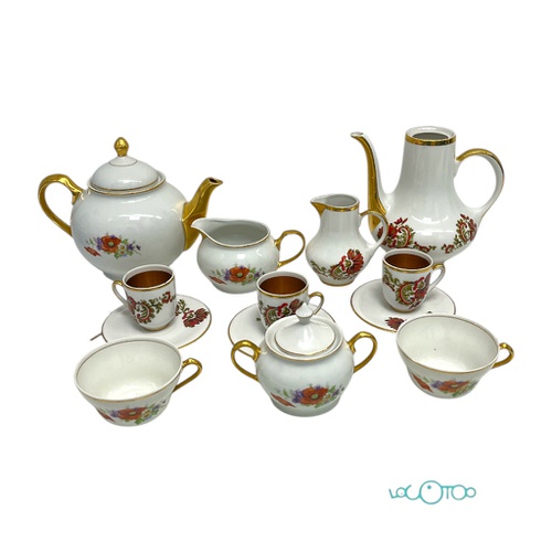 SANTA CLARA JUEGO DE TÉ PORCELANA