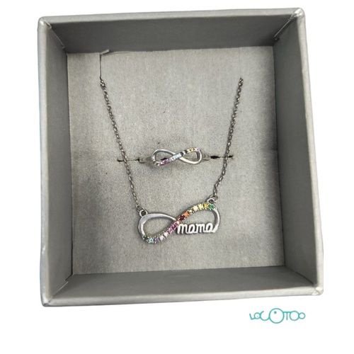 LOTUS CONJUNTO ANILLO Y CADENA MAMA
