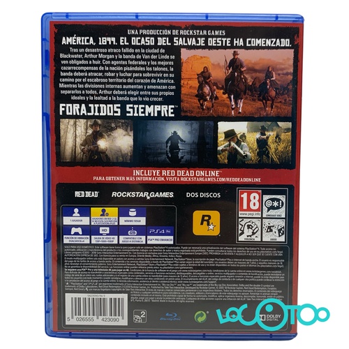 Videojuego SONY PS4 RED DEAD REDEMPTION 2 P
