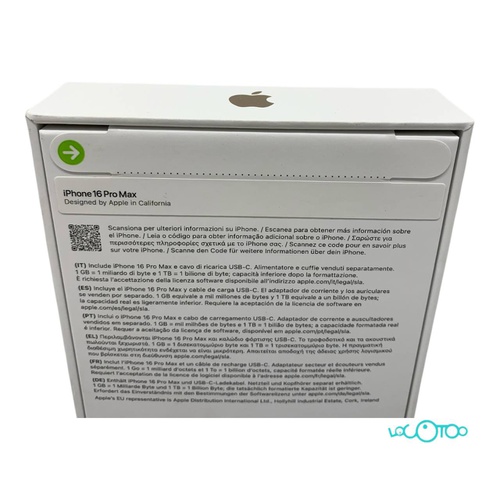APPLE IPHONE 16 PRO MAX 6,9 '' 8 GB 256 GB 