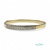 Brazalete de oro 18K con 34 circonitas 