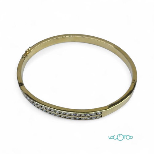 Brazalete de oro 18K con 34 circonitas 