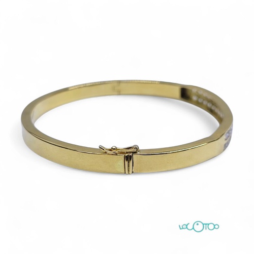 Brazalete de oro 18K con 34 circonitas 