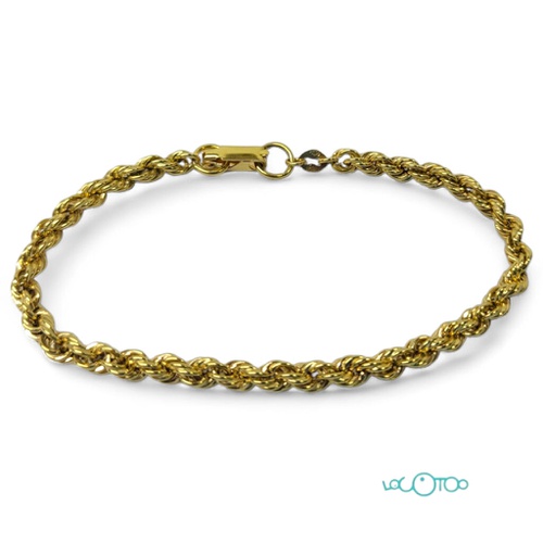 Pulsera Oro Cierre Pato 18,5 cm