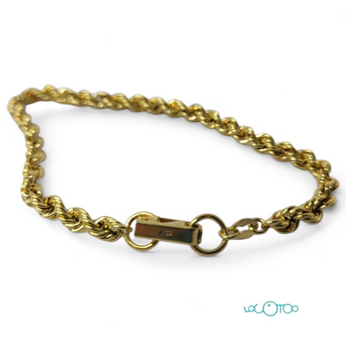 Pulsera Oro Cierre Pato 18,5 cm