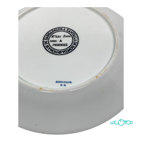 Platos SARGADELOS PERDICES Nº 537/2000