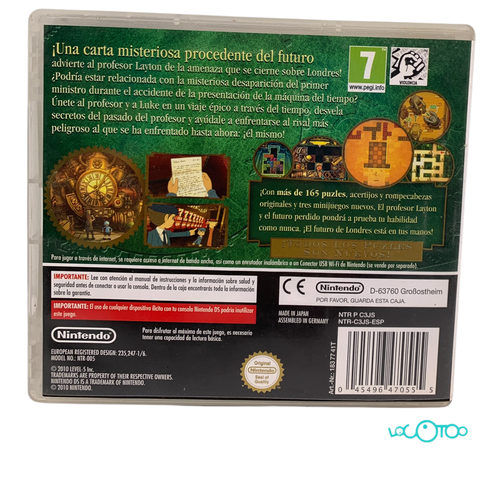 Videojuego NINTENDO DS EL PROFESOR LAYTON Y