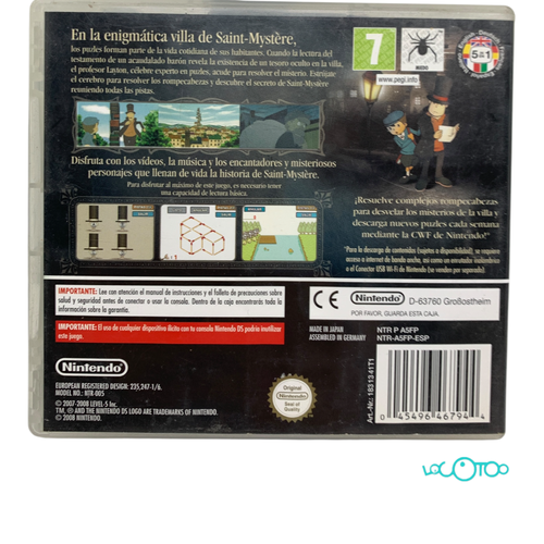 Videojuego NINTENDO DS EL PROFESOR LAYTON Y