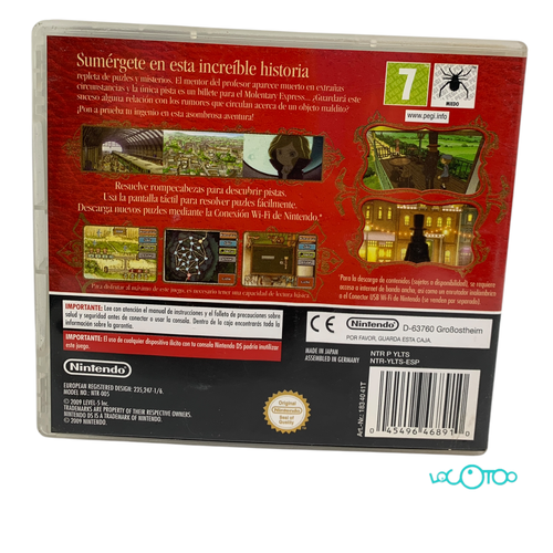Videojuego NINTENDO DS EL PROFESOR LAYTON Y