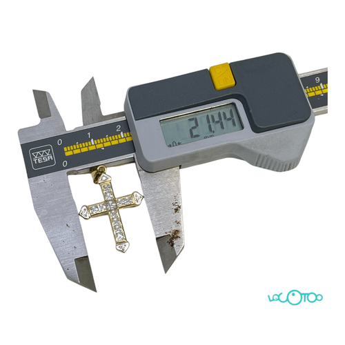 Colgante Oro CRUCIFIJO CON PIEDRAS