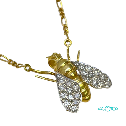 Cadena Oro CON COLGANTE MOSCA Y 24 BRILLANT