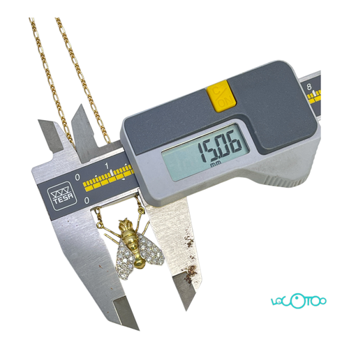 Cadena Oro CON COLGANTE MOSCA Y 24 BRILLANT