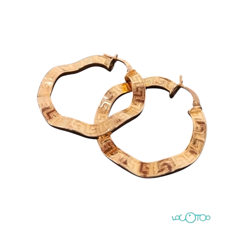 PENDIENTES ARETAS ORO 18K