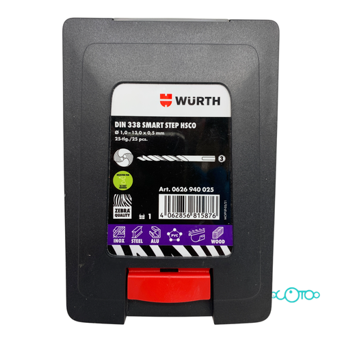 BROCAS WURTH DIN 338 SMART STEP HSCO