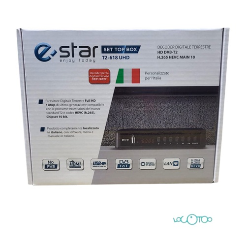 Sintonizador TDT E-STAR T2-618UHD