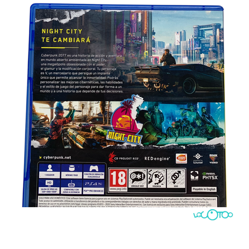 Videojuego SONY PS4 CYBERPUNK 2077  PS4