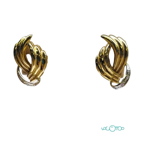 Pendientes Oro 18K con circonitas