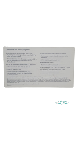 Portátil APPLE MACBOOK PRO (A1708) (2016) 2