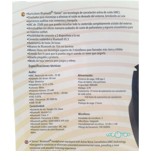 AURICULAR BLUETOOTH SYTECH ZENON SYX1270BTA